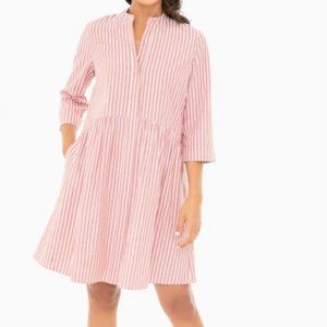 Tuckernuck Washed Red Striped Royal Shirt Dress